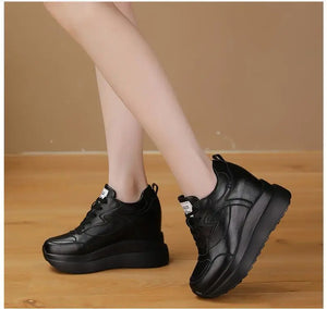 Black Cyberpunk Platform Sneakers