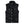 Black Denim Utility Vest - product view on white background