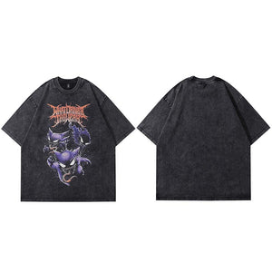 Black Devil Graphic Y2K Tee