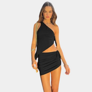 Schwarzes Kleid Cut-Out