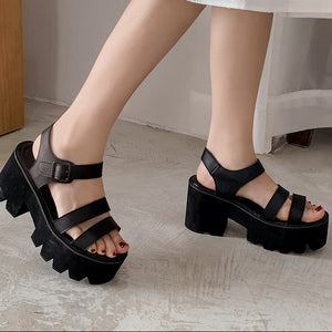 Black Female Shoes Y2K