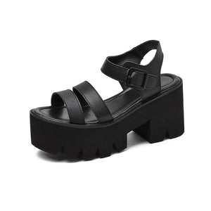 Black Female Shoes Y2K