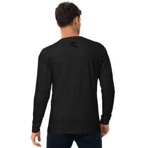 Black Fitted Long Sleeve Tees