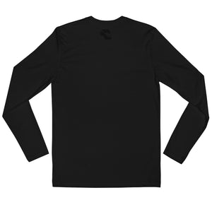 Black Fitted Long Sleeve Tees