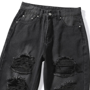 Black Flare Cut Out Pants