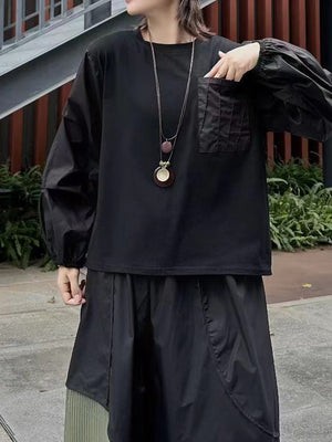 Black Full Sleeves T Shirt Women