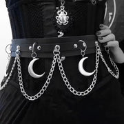 Breites Goth-Ketten-Taillen-Harness
