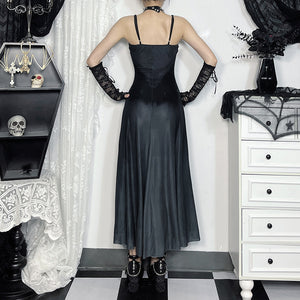 Black Goth Maxi Dress