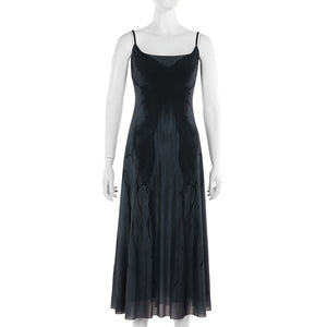 Black Goth Maxi Dress