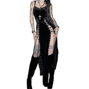 Black Gothic Dress für Damen