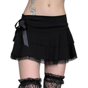 Black Gothic Mini Skirt