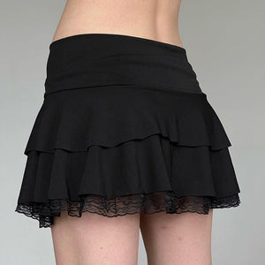 Black Gothic Mini Skirt