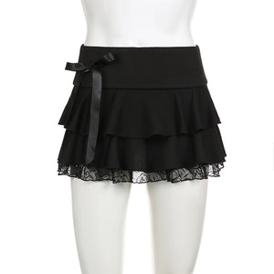 Black Gothic Mini Skirt