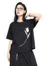 Black Graphic T Shirt Women's