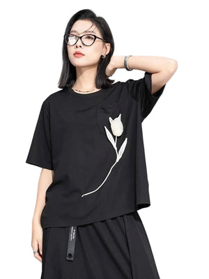 Black Graphic T Shirt Women's