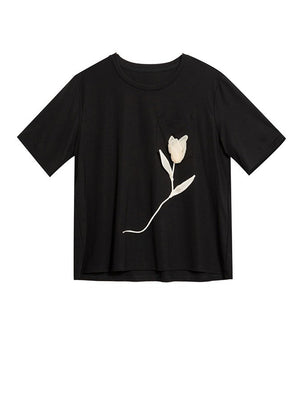 Black Graphic T Shirt Women's