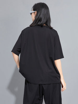 Black Graphic T Shirt Women's