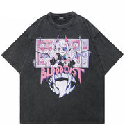 Black Graphic T Shirts Y2K