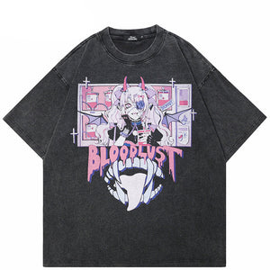 Black Graphic T Shirts Y2K