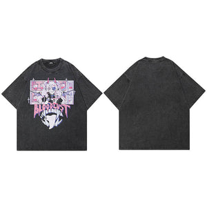 Black Graphic T Shirts Y2K