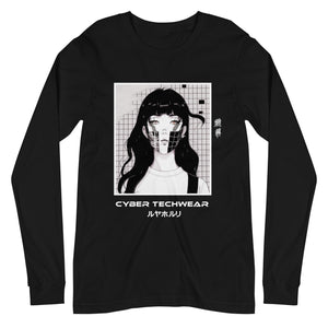 Black Graphic Tees with Long Sleeve