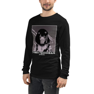 Black Graphic Tees with Long Sleeves