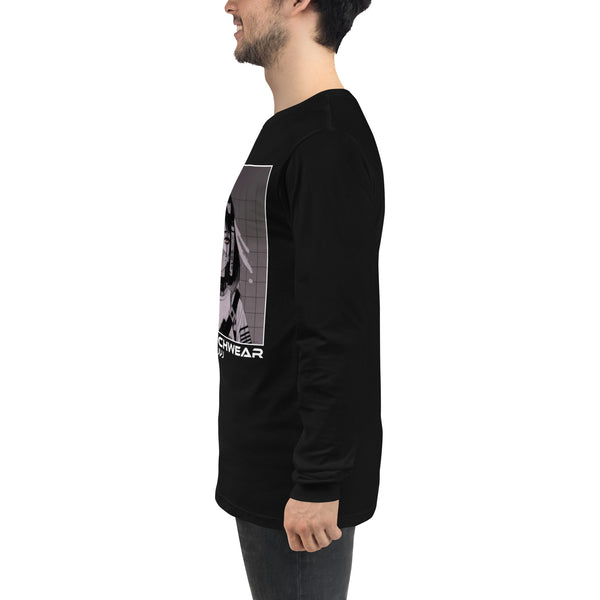 Black Graphic Tees with Long Sleeves
