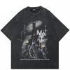 Black Graphic Y2K Tees