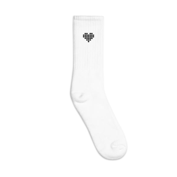 Black Heart White Socks