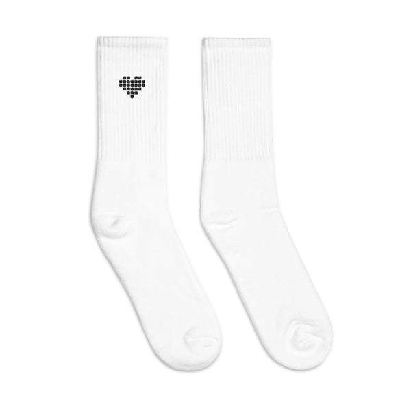 Black Heart White Socks