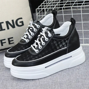 Black High Platform Sneakers