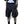 Black High Waisted Cargo Shorts - product view on white background