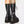 Black Knee High Lace Up Combat Boots