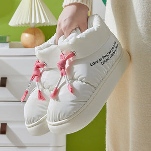 Black Lace Up Boots Chunky