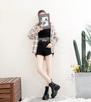 Black Lace Up Boots Platform