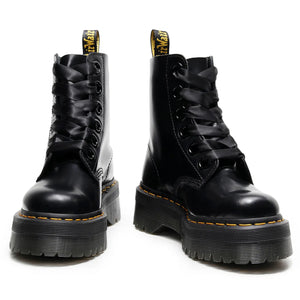 Black Lace Up Boots Platform