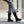 Black Lace Up Boots With Fur