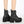 Black Lace Up Boots With Zipper