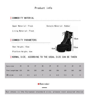 Black Lace Up Buckle Boots