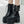 Black Lace Up Buckle Boots