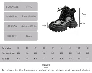 Black Lace Up Gothic Boots