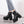 Black Lace Up High Heel Boots