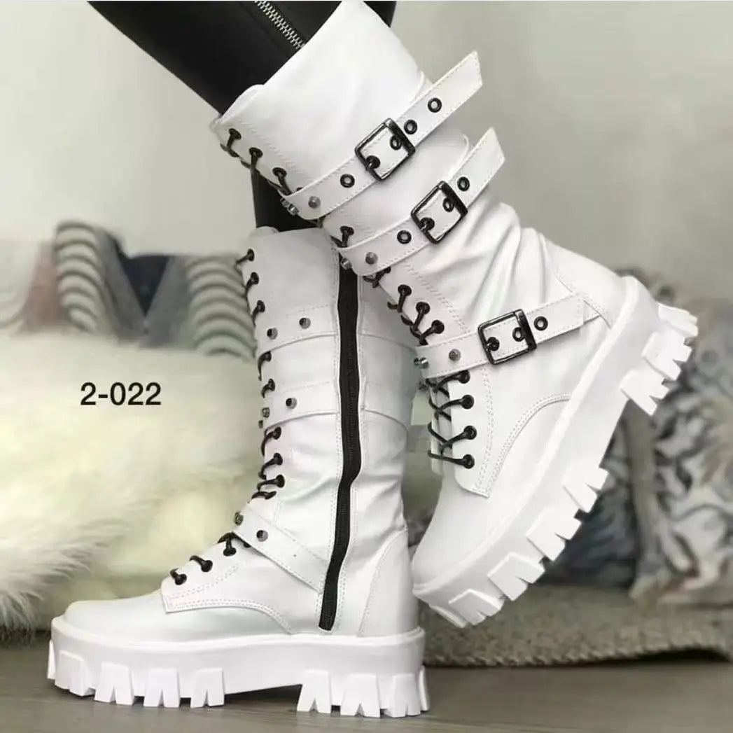Boyz Boot - By Nicole Kirkland - Made to Order - Black or White Close Toe Lace  Up Boot - Burju Shoes