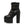 Black Lace Up Leather Boots Womens