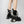 Black Lace Up Military Boots Womens