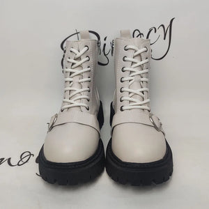 Black Lace Up Platform Boots