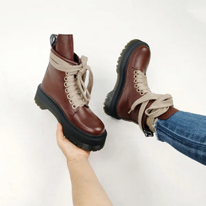 Black Lace Up Winter Boots