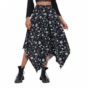 Black Long Goth Skirt