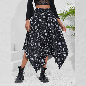 Black Long Goth Skirt