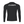 Back of the black compression shirt laid flat, white CYBER wordmark printed across the upper back